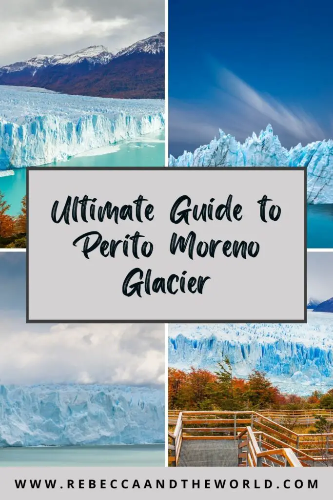 Have you ever trekked on a glacier? You can in Patagonia, Argentina. Enjoy trekking Perito Moreno Glacier, a huge glacier that's growing every day. Click through to read this guide to everything you need to know about visiting Perito Moreno Glacier. Includes how to get there, cost and what to expect on the day. | #Argentina #Patagonia #PeritoMoreno #glacier #PeritoMorenoGlacier #trekking #hiking #outdoors #southamerica #bucketlisttravel