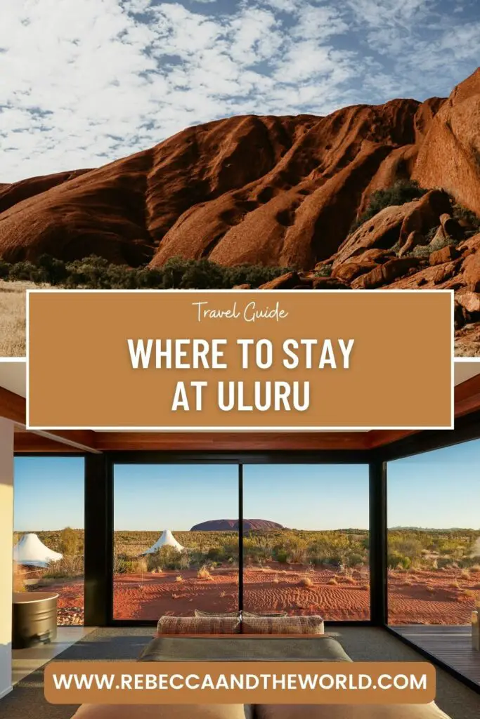 Looking for Uluru accommodation for the trip of a lifetime to this iconic Australian landmark? This guide covers where to stay near Uluru, from budget camping to luxe 5-star stays. | Uluru | Uluru Accommodation | Where to Stay Near Uluru | Uluru Camping | Hotels at Uluru | Visit NT | Tourism NT | Visit Northern Territory | Australia Travel | Visit Australia | Australia Bucket List 