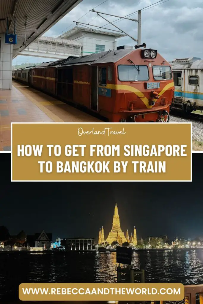 Always wanted to travel from Singapore to Bangkok by train? This guide will show you exactly how to do it! | Singapore | Malaysia | Thailand | Bangkok | Kuala Lumpur | Penang | Travel Guide | Train Travel | Train Travel in Asia | Singapore to Bangkok | Bangkok to Singapore by Train | Visit Thailand | Things to Do in Bangkok | Visit Malaysia | What to Do in Kuala Lumpur | What to Do in Penang | George Town Penang