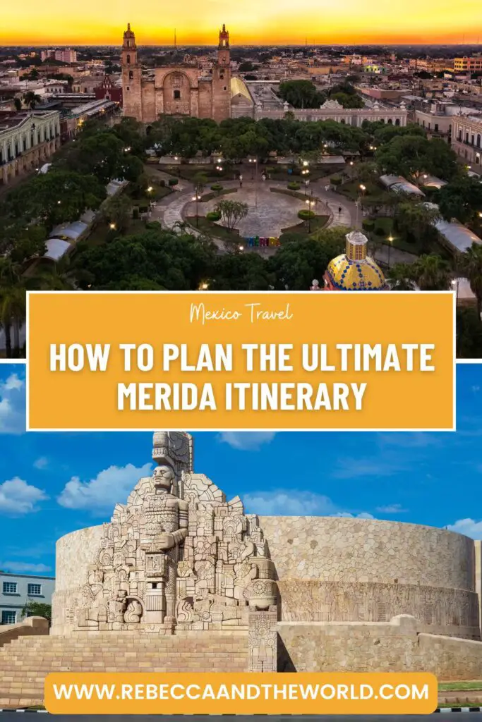 How to plan the perfect 3 days in Merida itinerary. Here's a guide to the best things to do in Merida, great day trips and delicious food. | Mexico Travel | Merida Mexico | Things to Do in Merida | What to Do in Merida | Visit Mexico | Visit Merida | Merida Day Trips | Yucatan | Yucatan Peninsula | Merida Itinerary | Merida Travel Guide | Yucatan Road Trip | Mexican Food | Cenotes Near Merida | Mayan Ruins | Cultural Travel Mexico | 3 Days in Merida | Three Days in Merida