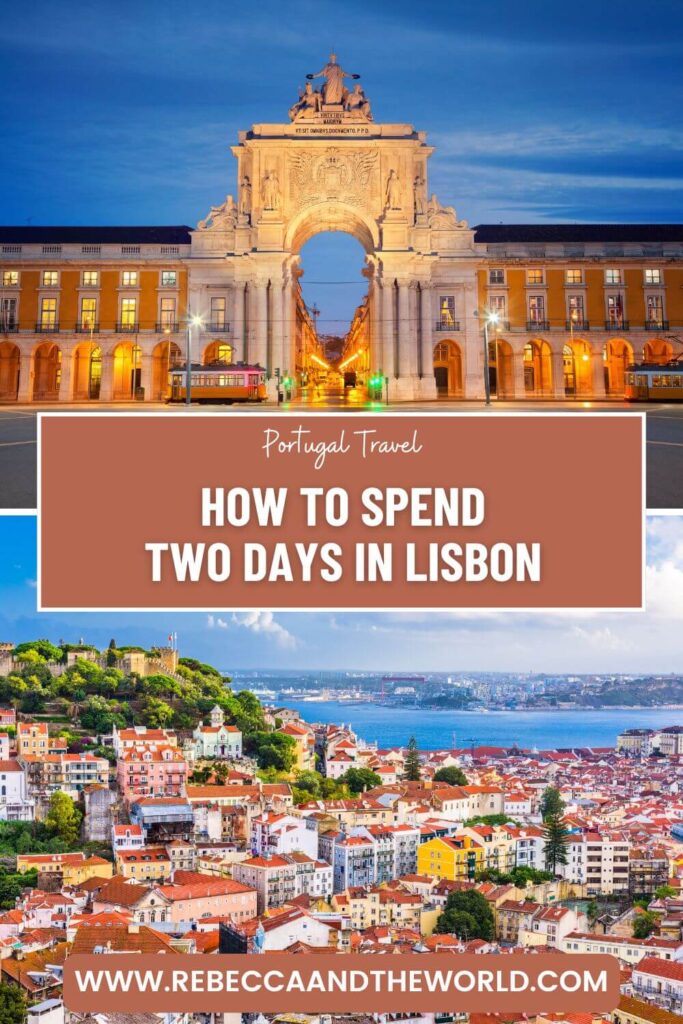 Planning 2 days in Lisbon? This Lisbon itinerary covers the best of the city, from Alfama’s winding streets to Belém’s historic monuments, pastel de nata, Fado shows and viewpoints. A perfect weekend guide for first-time visitors. | 2 Days in Lisbon | Lisbon Itinerary | Lisbon 2-Day Itinerary | Weekend in Lisbon | Lisbon Travel Guide | Things to Do in Lisbon | Lisbon in 2 Days | Where to Stay in Lisbon | Lisbon Food Guide | Lisbon Travel Tips | Lisbon Walking Tour | Pastel de Nata