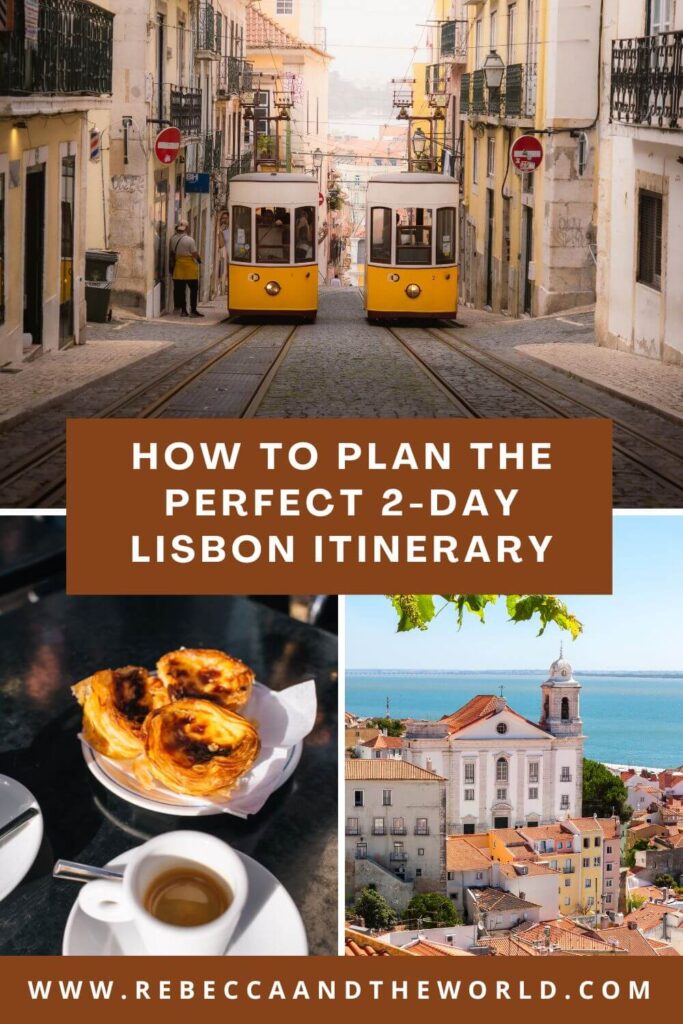 Planning 2 days in Lisbon? This Lisbon itinerary covers the best of the city, from Alfama’s winding streets to Belém’s historic monuments, pastel de nata, Fado shows and viewpoints. A perfect weekend guide for first-time visitors. | 2 Days in Lisbon | Lisbon Itinerary | Lisbon 2-Day Itinerary | Weekend in Lisbon | Lisbon Travel Guide | Things to Do in Lisbon | Lisbon in 2 Days | Where to Stay in Lisbon | Lisbon Food Guide | Lisbon Travel Tips | Lisbon Walking Tour | Pastel de Nata