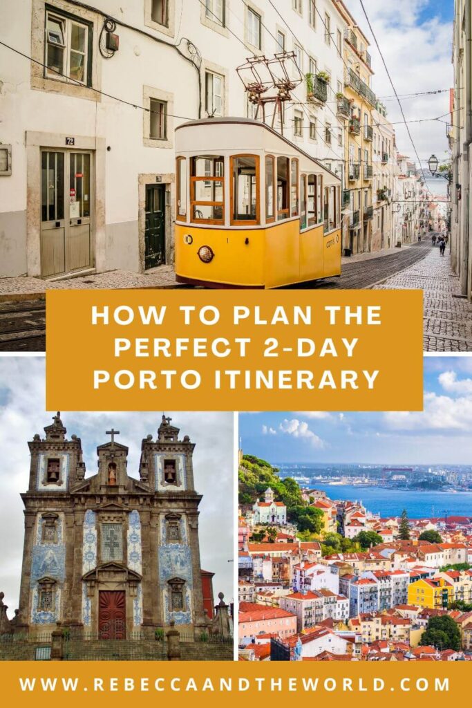 Only have 2 days in Porto? Follow this Porto itinerary to explore tiled churches, colourful Ribeira, port wine tastings in Vila Nova de Gaia and the best viewpoints. 2 Days in Porto | Porto Itinerary | Porto Travel Guide | Porto Portugal | Things to Do in Porto | Porto Travel Tips | What to Do in Porto | Where to Eat in Porto | Best of Porto | Porto Weekend Trip | Porto Sightseeing | Visiting Porto | Visit Porto Portugal | Porto in 2 Days | Porto 2-Day Itinerary