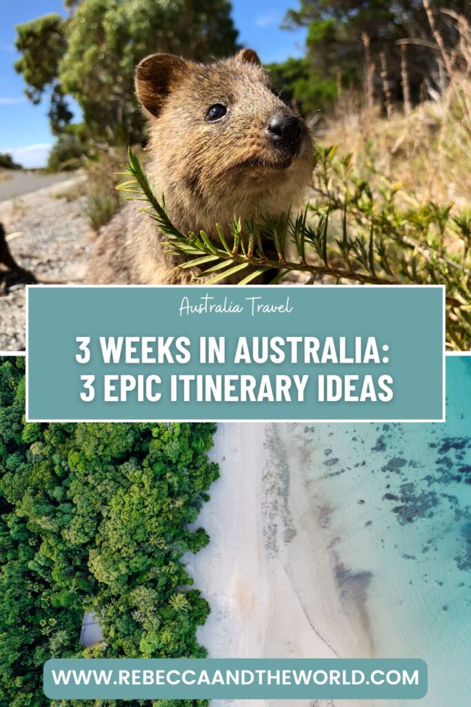 Planning a trip to Australia? Make the most of your journey down under with this guide to spending 3 weeks in Australia. Choose from 3 detailed itineraries covering Sydney, Uluru, the Great Barrier Reef and more. | 3 Weeks In Australia | 3 Week Australia Itinerary | Australia 3 Week Trip | Australia Itinerary 3 Weeks | Australia Road Trip Itinerary | Outback And Reef Itinerary | Best Places To Visit In Australia In 3 Weeks | Best Places to Visit in Australia | Australia Itinerary
