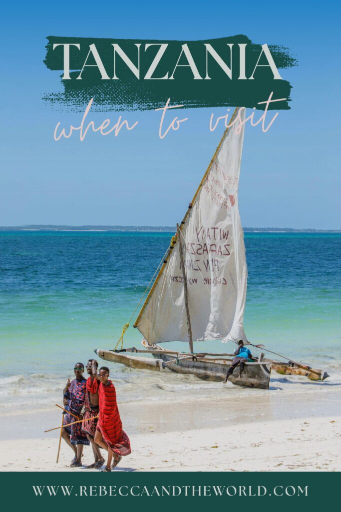 Trying to figure out when is the best time to visit Tanzania? This guide breaks down the best months for the Great Migration and for avoiding the rainy season. When is the best time to visit Zanzibar? We explain it all in this article. | Tanzania | Visit Tanzania | East Africa Travel | Great Migration | Serengeti National Park | Ngorongoro National Park | When to Visit Tanzania | Safari in Tanzania | Africa Travel | Africa Safari | Safari in East Africa | Zanzibar | Best Time to Visit Zanzibar