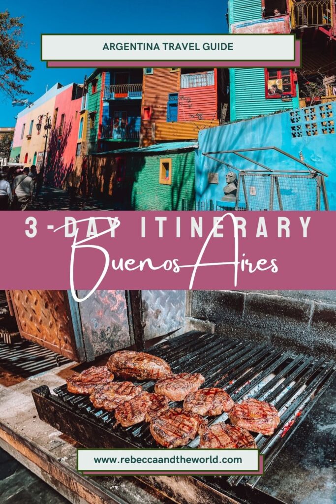 Only got 3 days in Buenos Aires? This local's Buenos Aires itinerary will help you plan your trip so you see, do and eat the best things Buenos Aires has to offer. | Buenos Aires Itinerary | 3 Days in Buenos Aires | Visit Buenos Aires | Visit Argentina | Things To Do in Buenos Aires | What To Do in Buenos Aires | Buenos Aires Attractions | Buenos Aires Must Do | Buenos Aires Travel | Visit Argentina | Argentina Travel | Buenos Aires Travel Guide | Buenos Aires | Argentina | South America Travel