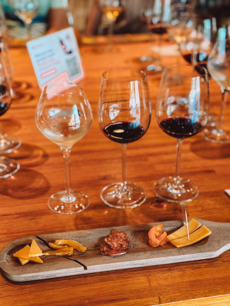 Argentine wine and cheese tasting during Asado Adventure.