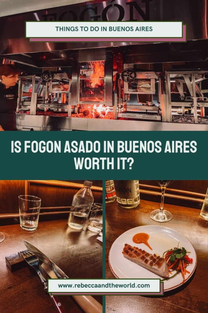 Wondering if Fogon Asado is worth the price? Here’s my honest take on this Buenos Aires experience and why it should be on your itinerary. | Buenos Aires Food Experience | Buenos Aires Food Tour | Argentine Food Culture | What To Eat In Buenos Aires | Buenos Aires Travel Guide | Things to Do in Buenos Aires | What to Do in Buenos Aires | Argentina Travel Tips | Where to Eat in Buenos Aires | Argentina Itinerary | Asado in Buenos Aires | Best Buenos Aires Restaurants | Buenos Aires Itinerary