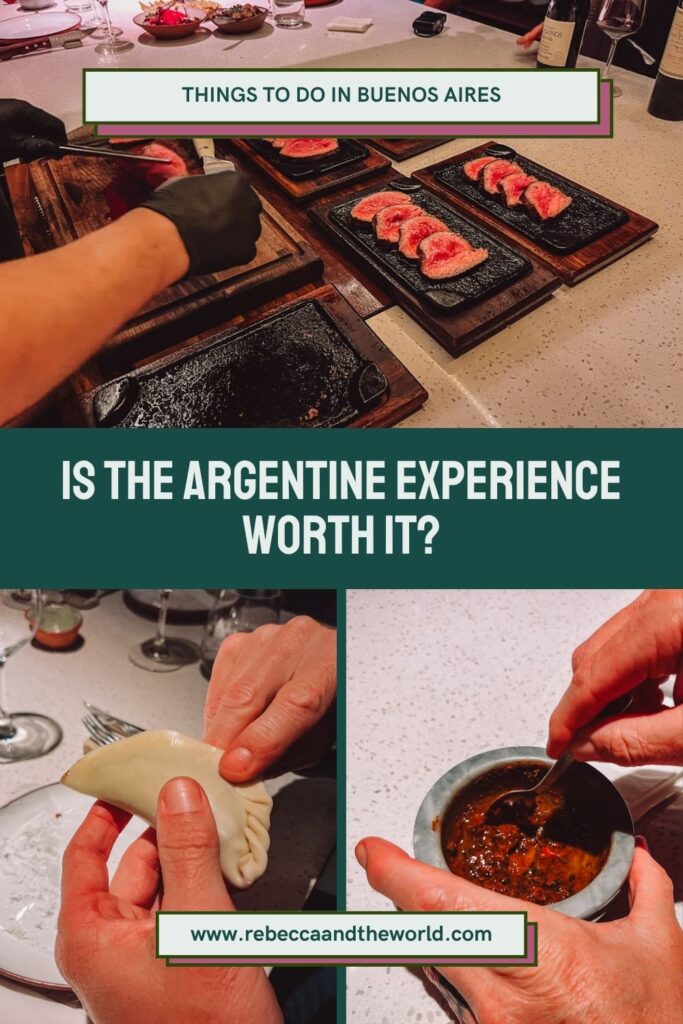 Is The Argentine Experience in Buenos Aires worth it? This honest review (from a former local) covers what to expect and who it’s best for. | The Argentine Experience Buenos Aires | The Argentine Experience Review | Buenos Aires Food Experience | Buenos Aires Food Tour | Argentine Food Culture | What To Eat In Buenos Aires | Buenos Aires Travel Guide | Things to Do in Buenos Aires | What to Do in Buenos Aires | Argentina Travel Tips | First Time In Buenos Aires Itinerary | Argentina Itinerary