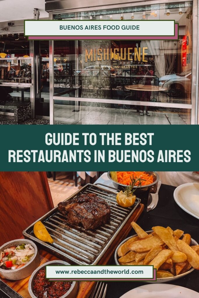 Wondering where to eat in Buenos Aires when you visit? Here's my guide to 50+ of the best restaurants in Buenos Aires. You won't go hungry! Click through to discover the best places to eat and add them to your own Buenos Aires itinerary. | Buenos Aires | Where to Eat in Buenos Aires | Foodie Travel | Buenos Aires Travel Guide | Places to Eat in Buenos Aires | Buenos Aires Food Guide | Best Restaurants in Buenos Aires | What to Eat in Argentina | Buenos Aires Food | Buenos Aires Restaurants