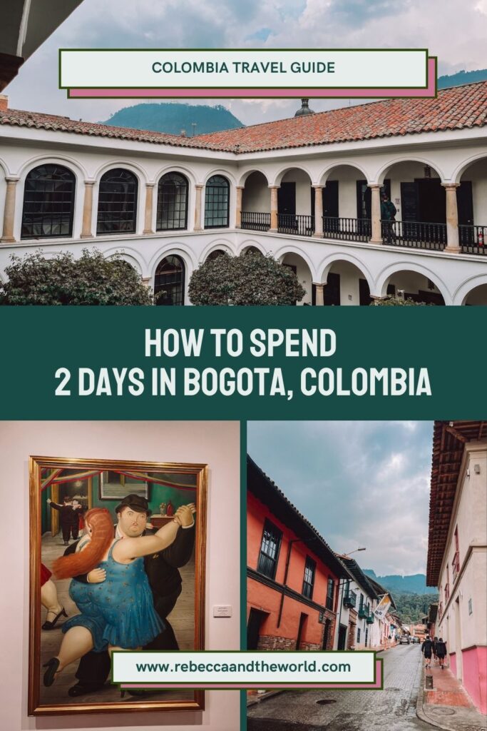 Planning 2 days in Bogota? This 48-hour itinerary covers the best things to do, see and eat, plus transport, travel and safety tips. | 2 Days In Bogota | 48 Hours In Bogota | Bogota Itinerary | Bogota Travel Guide | Things To Do In Bogota | Bogota In Two Days | Weekend In Bogota | Bogota Colombia Travel | La Candelaria Bogota | Bogota Walking Tour | Where To Eat In Bogota | Bogota Food Tour | Best Restaurants In Bogota | Where To Stay In Bogota | Bogota Travel Tips | Colombia Itinerary