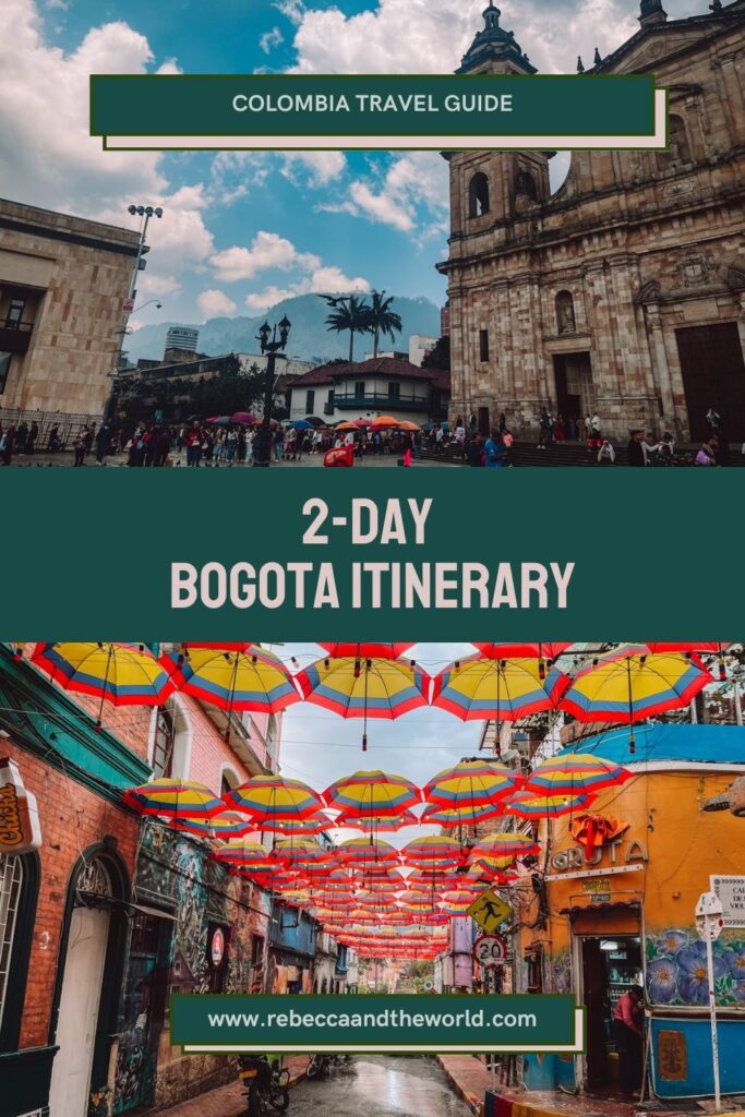 Planning 2 days in Bogota? This 48-hour itinerary covers the best things to do, see and eat, plus transport, travel and safety tips. | 2 Days In Bogota | 48 Hours In Bogota | Bogota Itinerary | Bogota Travel Guide | Things To Do In Bogota | Bogota In Two Days | Weekend In Bogota | Bogota Colombia Travel | La Candelaria Bogota | Bogota Walking Tour | Where To Eat In Bogota | Bogota Food Tour | Best Restaurants In Bogota | Where To Stay In Bogota | Bogota Travel Tips | Colombia Itinerary