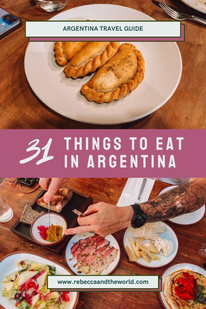 Argentine cuisine is one of the highlights of a visit to this South American Country. But the country is more than steak and wine. This guide highlights 31 popular food in Argentina that you HAVE to try when you visit. Food in Argentina | Argentina Recipes | Argentina Cuisine | Argentine Cuisine | Argentina Food | Popular Food in Argentina | Argentina Foods | Argentina Dishes | What to Eat in Argentina | Best Argentina Food | Popular Foods in Argentina
