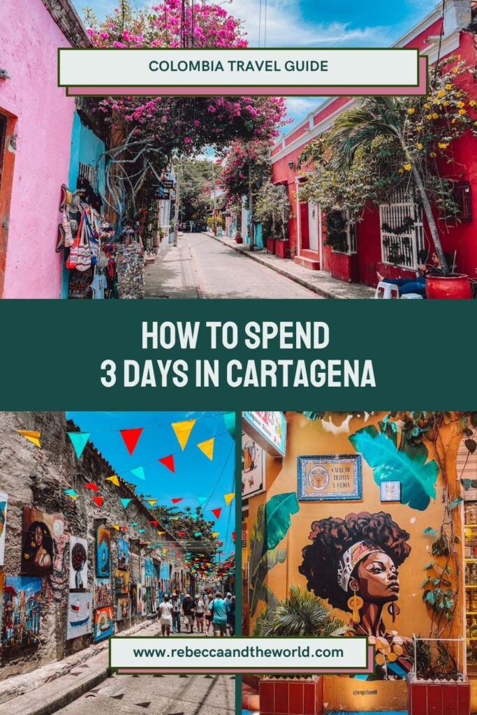 Planning 3 days in Cartagena? This first-time visitor itinerary covers the key things to do in Cartagena plus day trips and travel tips. | Cartagena Itinerary | 3 Days In Cartagena | Cartagena Travel Guide | Cartagena Colombia | Things To Do In Cartagena | What to Do in Cartagena | Getsemani Cartagena | Cartagena Walking Tour | Cartagena Street Food Tour | Best Restaurants In Cartagena | Day Trips From Cartagena | Cartagena Nightlife | Colombia Itinerary | Colombia Travel Tips