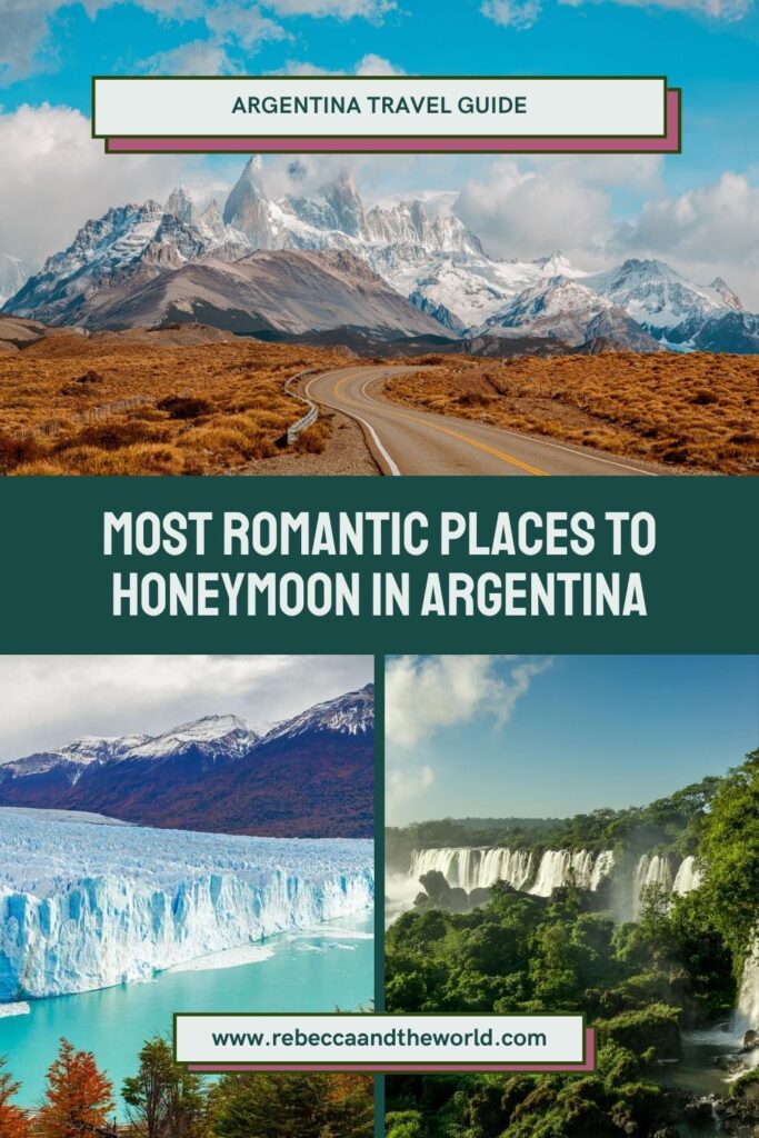 Planning a honeymoon in Argentina? Here's a guide to the most romantic places to visit in Argentina, including the best hotels for your honeymoon. | Honeymoon | Honeymoon Ideas | Argentina | Honeymoon in Argentina | Best Places to Visit in Argentina | Plan a Honeymoon in Argentina | Argentina Travel | Argentina Honeymoon | South America | Buenos Aires | Iguazu Falls | Bariloche | Patagonia Honeymoon | North Argentina | Salta | El Chalten | El Calafate | Mendoza | Ibera Wetlands