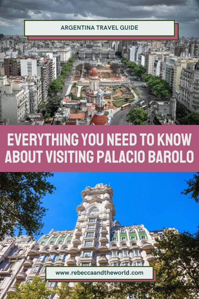 One of Buenos Aires' hidden secrets is Palacio Barolo - a gorgeous building inspired by Dante's Divine Comedy. Join one of the Palacio Barolo tours to get a sneak peek inside this unique building. | Buenos Aires | Argentina | Buenos Aires Tours | Palacio Barolo | Palacio Barolo Buenos Aires | Palacio Barolo Interiors | Travel | Travel Guide | Buenos Aires Travel | Things to Do in Buenos Aires | Buenos Aires Argentina | What to Do in Buenos Aires | Buenos Aires Hidden Gems | Buenos Aires Secrets
