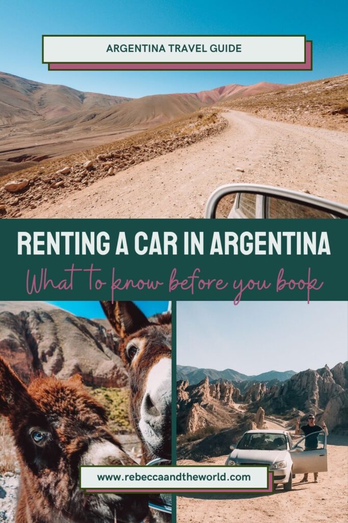 Thinking about renting a car in Argentina? It can be a great way to see the country at your own pace. In this guide, a local shares tips and tricks for car rental in Argentina, including driving in Argentina conditions, what you need to rent a car and Argentina road trip inspiration. | Argentina Travel | Visit Argentina | Car Rental Argentina | Argentina Road Trip | Road Trip Argentina | South America Travel | Places to Visit in Argentina