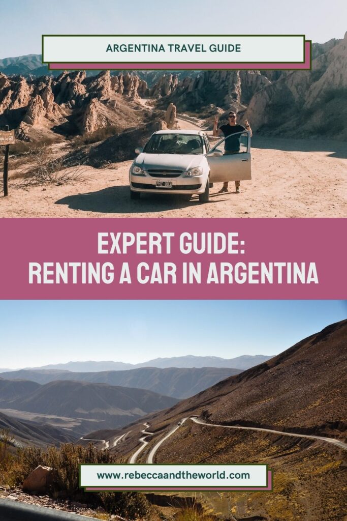Thinking about renting a car in Argentina? It can be a great way to see the country at your own pace. In this guide, a local shares tips and tricks for car rental in Argentina, including driving in Argentina conditions, what you need to rent a car and Argentina road trip inspiration. | Argentina Travel | Visit Argentina | Car Rental Argentina | Argentina Road Trip | Road Trip Argentina | South America Travel | Places to Visit in Argentina