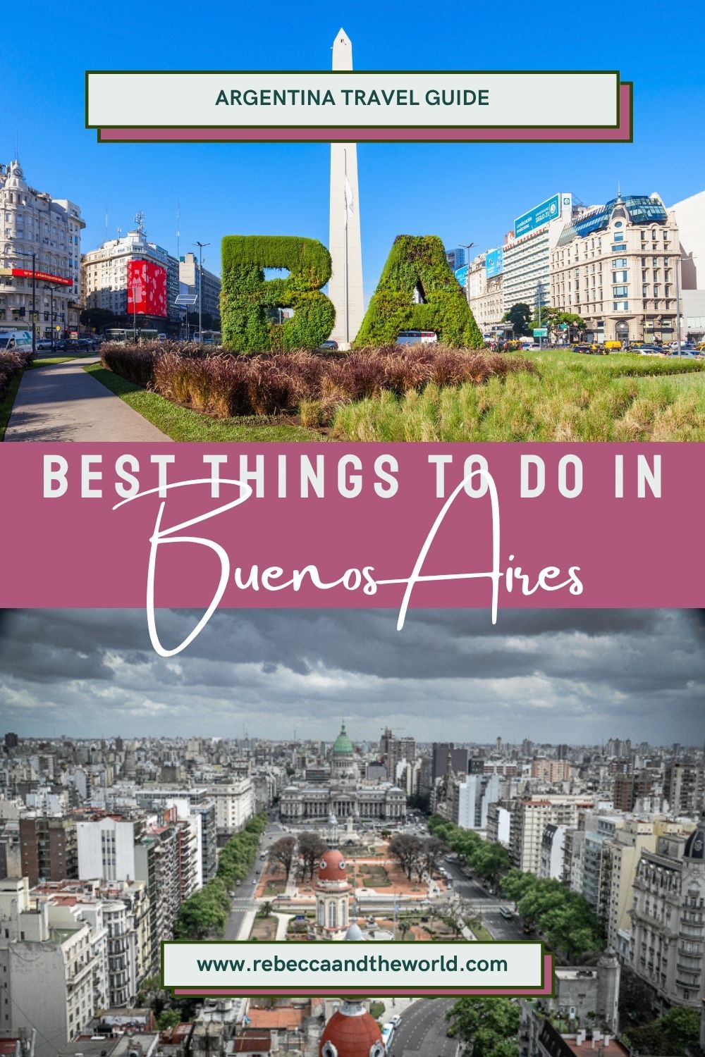 Wondering what to do in Buenos Aires, Argentina? This list includes the 25 best things to do, including restaurants, bars, museums, parks, gardens, historical sites and more! Based on two years of living in the city, it highlights what you can't miss on your Buenos Aires itinerary. Click on through and save it for your trip to Buenos Aires! | Buenos Aires | Argentina | Argentina Travel | Buenos Aires Things to Do | Buenos Aires Itinerary | Buenos Aires What to Do