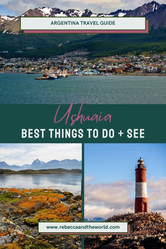At the very southern tip of Argentina lies Ushuaia - the southernmost city in the world. There are so many things to do in Ushuaia, from hiking to camping to sailing to walking with penguins. Read on for the best things to do as well as when to go and where to stay. | Ushuaia | Visit Argentina | Patagonia | Argentina Travel | Ushuaia Travel Guide | Patagonia Travel | Tierra del Fuego | Things to Do in Ushuaia | What to Do in Ushuaia | Ushuaia Itinerary | 3 Days in Ushuaia | South America Travel