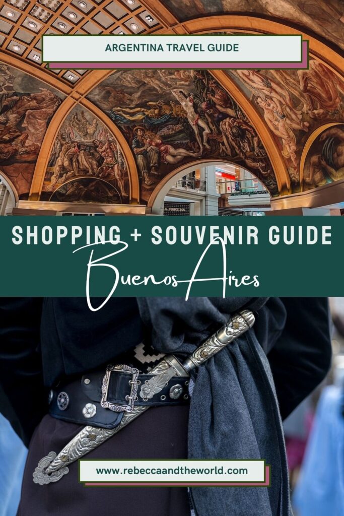 Visiting Buenos Aires and looking for a souvenir to take home? If you're wondering what to buy in Buenos Aires, this Buenos Aires shopping guide will walk you through the best neighbourhoods for shopping in Buenos Aires, what to buy and the best markets in Buenos Aires. Shopaholics, you're going to love Buenos Aires! | Buenos Aires | South America | Buenos Aires What to Buy | Argentina | Shopping | Leather Jacket | Buenos Ares Travel Guide | Argentina Souvenirs | Shopping in Buenos Aires