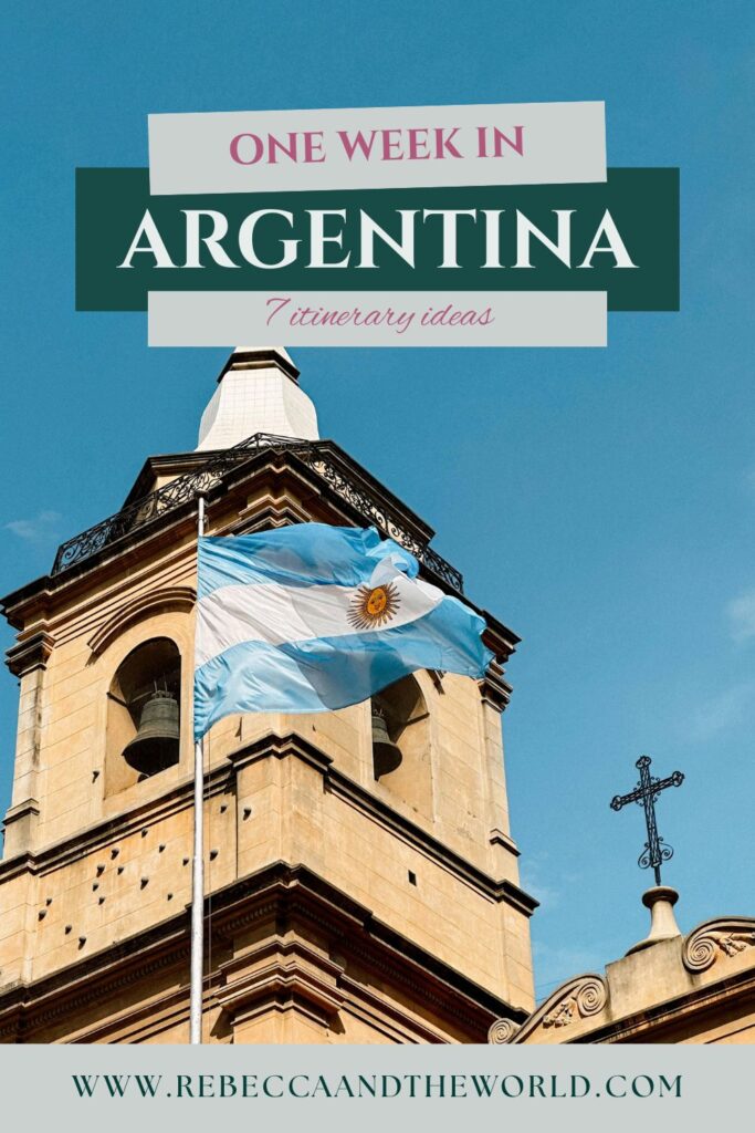 Only got 1 week in Argentina? Here are 7 itinerary options – from Mendoza wine country to Iguazú Falls – from a former expat who lived in Argentina for two years. | 1 Week in Argentina | Argentina Itinerary | Is 1 Week in Argentina Enough | Argentina One Week Itinerary | Argentina Itinerary Ideas | What to See in Argentina | Best Places to Visit in Argentina | What to Do in Argentina | Best Things to Do in Argentina | Argentina Destinations | Where to Go in Argentina | Argentina 1-Week Itinerary