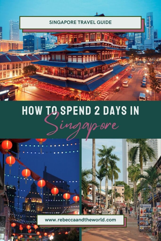 Only got 2 days in Singapore? This Singapore itinerary covers where to go, what to see and eat and where to stay. | 2 Days In Singapore | Singapore Itinerary | Two Days in Singapore | Things To Do In Singapore In 2 Days | Singapore Stopover Itinerary | What To Do In Singapore For A Weekend | Singapore Travel Guide | Singapore Food Guide | Gardens By The Bay | Chinatown Singapore | Where To Stay In Singapore | Singapore Hawker Food | Singapore Trip Planning | Visit Singapore