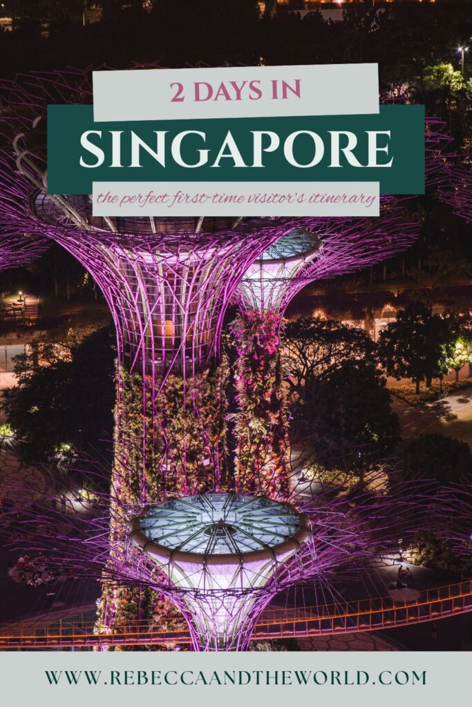 Only got 2 days in Singapore? This Singapore itinerary covers where to go, what to see and eat and where to stay. | 2 Days In Singapore | Singapore Itinerary | Two Days in Singapore | Things To Do In Singapore In 2 Days | Singapore Stopover Itinerary | What To Do In Singapore For A Weekend | Singapore Travel Guide | Singapore Food Guide | Gardens By The Bay | Chinatown Singapore | Where To Stay In Singapore | Singapore Hawker Food | Singapore Trip Planning | Visit Singapore