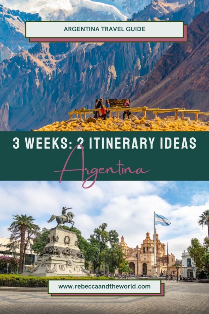 Planning 3 weeks in Argentina? Get two complete itineraries from a former Buenos Aires expat: Patagonia & wine, or the north & Iguazú Falls. | 3 Weeks in Argentina | Argentina Itinerary | Is 3 Weeks in Argentina Enough | Argentina in Three Weeks | Argentina Itinerary Ideas | What to See in Argentina | Best Places to Visit in Argentina | What to Do in Argentina | Best Things to Do in Argentina | Argentina Destinations | Where to Go in Argentina | Argentina 3-Week Itinerary