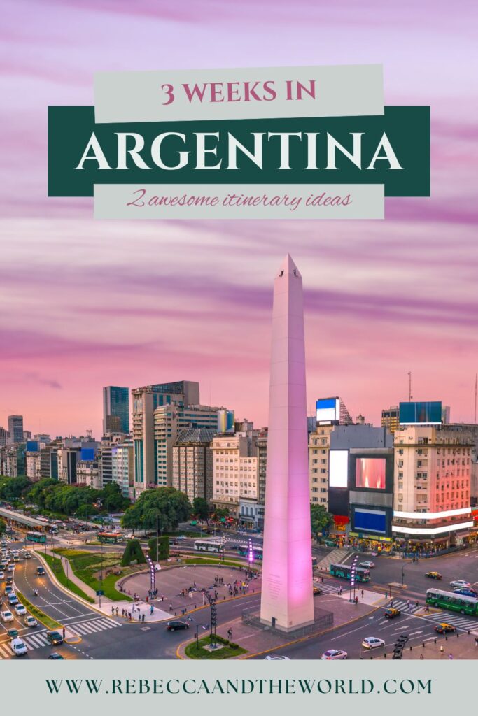 Planning 3 weeks in Argentina? Get two complete itineraries from a former Buenos Aires expat: Patagonia & wine, or the north & Iguazú Falls. | 3 Weeks in Argentina | Argentina Itinerary | Is 3 Weeks in Argentina Enough | Argentina in Three Weeks | Argentina Itinerary Ideas | What to See in Argentina | Best Places to Visit in Argentina | What to Do in Argentina | Best Things to Do in Argentina | Argentina Destinations | Where to Go in Argentina | Argentina 3-Week Itinerary