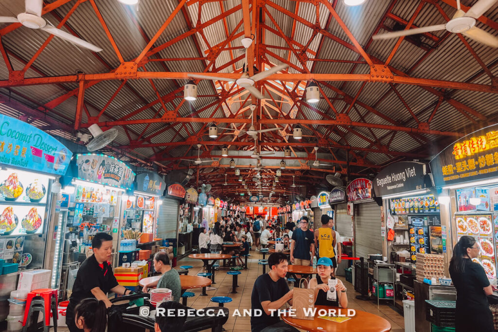 Inside Maxwell Food Centre, one of Singapore's most famous hawker centres and the starting point of the chef's tour
