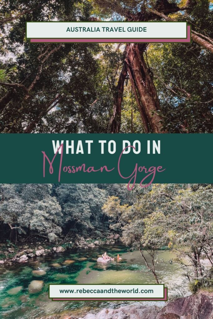 Everything you need to know before visiting Mossman Gorge: the walking trails, shuttle bus, swimming spots and why the Dreamtime Walk is worth booking. | Mossman Gorge Guide | Things to Do in Mossman Gorge | Mossman Gorge Walks | Mossman Gorge Shuttle | Ngadiku Dreamtime Walk | Mossman Gorge Swimming | Daintree Rainforest Walk | Is Mossman Gorge Worth Visiting | What to Do in Mossman Gorge | What to Know About Mossman Gorge | Daintree National Park