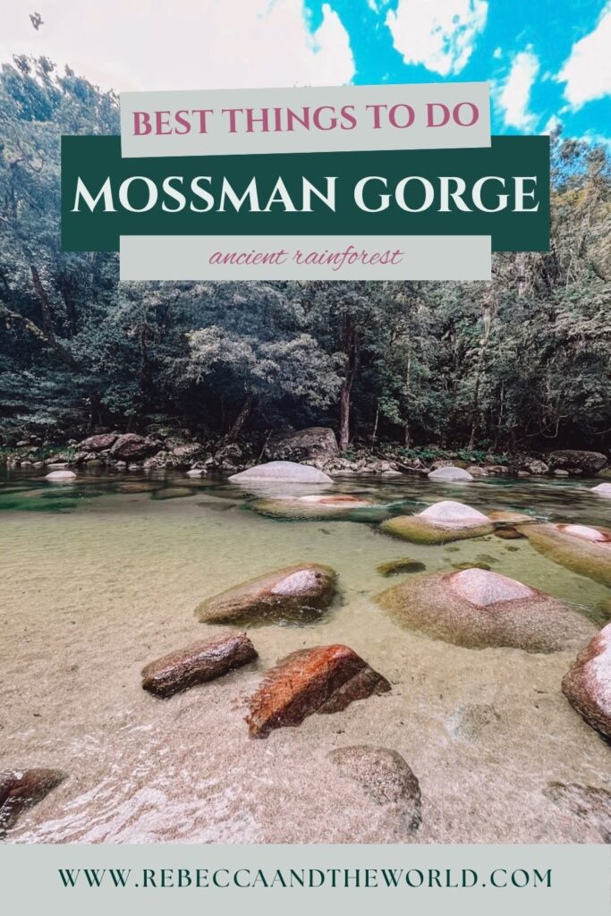 Everything you need to know before visiting Mossman Gorge: the walking trails, shuttle bus, swimming spots and why the Dreamtime Walk is worth booking. | Mossman Gorge Guide | Things to Do in Mossman Gorge | Mossman Gorge Walks | Mossman Gorge Shuttle | Ngadiku Dreamtime Walk | Mossman Gorge Swimming | Daintree Rainforest Walk | Is Mossman Gorge Worth Visiting | What to Do in Mossman Gorge | What to Know About Mossman Gorge | Daintree National Park
