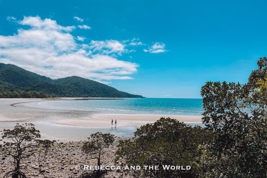 View over the coastline from Kulki Lookout at Cape Tribulation