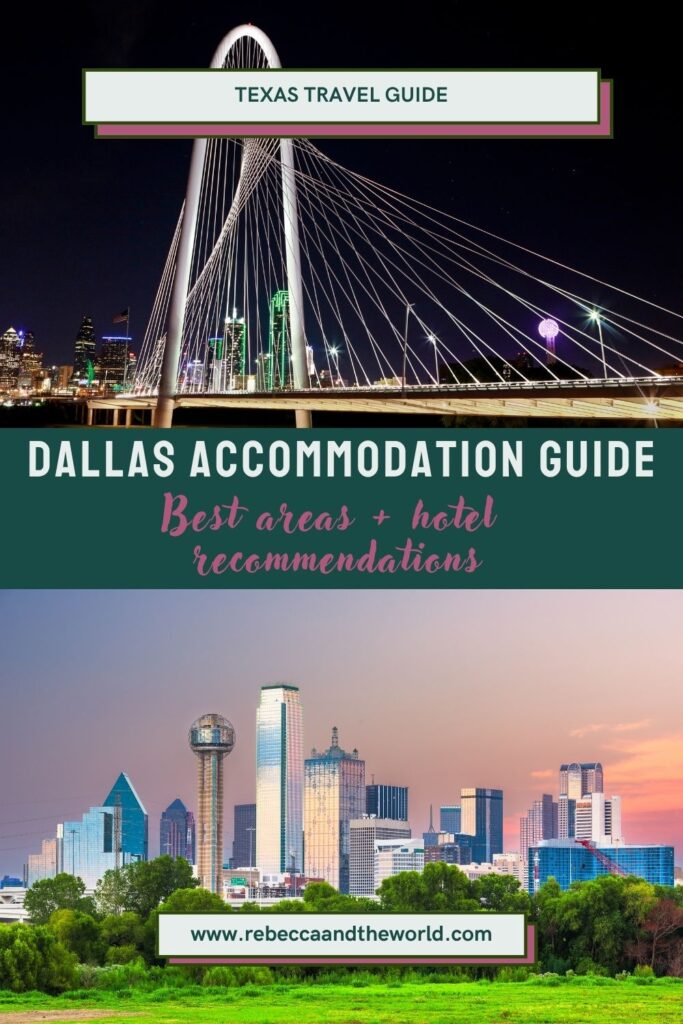 Wondering where to stay in Dallas? From Downtown to Uptown, Deep Ellum to Bishop Arts, here's my local's guide to the best neighbourhoods and hotels for every budget. | Best Hotels in Dallas | Dallas Neighbourhoods to Stay in | Downtown Dallas Hotels | Uptown Dallas Hotels | Best Area to Stay in Dallas Texas | Where to Stay in Dallas | Dallas Accommodation Guide | Best Dallas Hotels | Best Dallas Accommodation | Dallas Itinerary | Is Dallas Worth Visiting | Why Visit Dallas | Dallas Hotels
