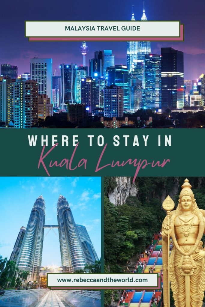 Not sure where to stay in Kuala Lumpur? Here's my guide to the best KL neighbourhoods, with hotel picks for every budget. | Where To Stay In Kuala Lumpur | Kuala Lumpur Hotels | Kuala Lumpur Accommodation Guide | Best Area To Stay In Kuala Lumpur | Kuala Lumpur Travel Guide | KLCC Hotels | Bukit Bintang Hotels | Malaysia Travel Guide | Kuala Lumpur Trip Planning | Best Hotels Kuala Lumpur | Best Kuala Lumpur Neighbourhoods | Where to Stay in KL | KL Travel Guide | Is KL Worth Visiting